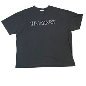 PLAYBOY By PacSun Graphic T Shirt‎ Black Mens Size XL Logo Tee